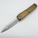 Grenade Blem Microtech Ultratech Gen IV D/E Stonewash Standard w/ Tan Handle 11224-10TA