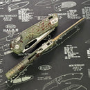 Microtech Knives MSI RAM LOK Outbreak Frag Aluminum & Part Serrated M390MK 210-2FROBS