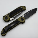 Microtech Knives LUDT Gen III Black Tactical Full Serrated Tanto w/ OD Green Handle 1136-3OD