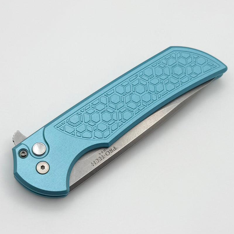 Pro-Tech Mordax Gridlock Tiffany Blue Handle & Stonewash MagnaCut BSA2 Pro-Tech Mordax Gridlock Tiffany Blue Handle & Stonewash MagnaCut BSA2
