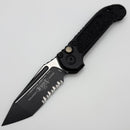 Microtech Knives LUDT Gen III Black P/S Tanto w/ Black Handle 1136-2T