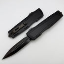 Microtech Luminary D/E DLC Shadow w/ Tritium Inlaid Slider Signature Series 1270-1DLCTSH