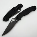Spyderco Knives Military 2 Black G-10 & DLC CPM-S30V C36GPBK2