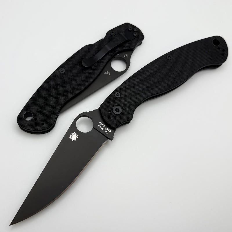 Spyderco Knives Military 2 Black G-10 & DLC CPM-S30V C36GPBK2