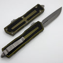 Microtech Scarab 2 Gen 3 OD Green Handles w/ D/E-S Apocalyptic M390MK 1180-10APOD