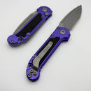 Microtech Knives LUDT Gen III Apocalyptic Partial Serrated Drop Point w/ Purple Handle 1135-11APPU