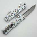 Microtech Knives Mini Hera Christmas White Stonewash Standard S/E M390MK Signature Series 1703M-10WHCMAS