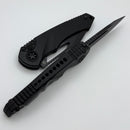 Heretic Knives Mini Pariah M/A Button Lock Black Polymer Handles w/ Black S/E MagnaCut H052-4A-T