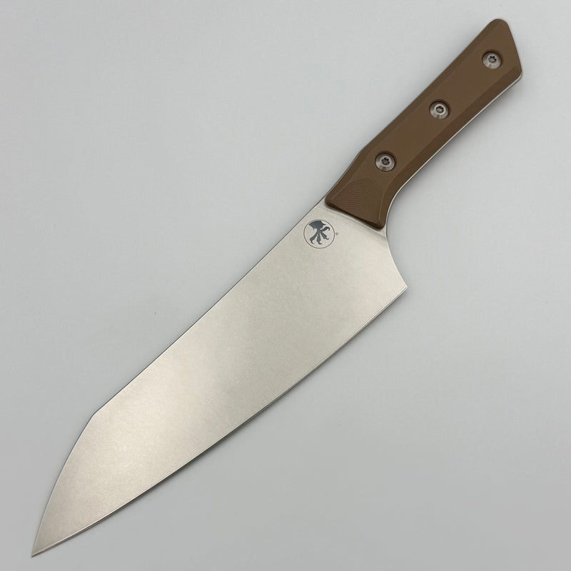 Microtech Chef's Knife Coyote Tan G-10 Handle w/ Stonewash M390MK 3000-10CE