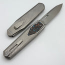 Remette RT Swordfish Titanium Handle w/ Carbon Fiber Inlay & Tanto M390 Manual OTF ZL101A3