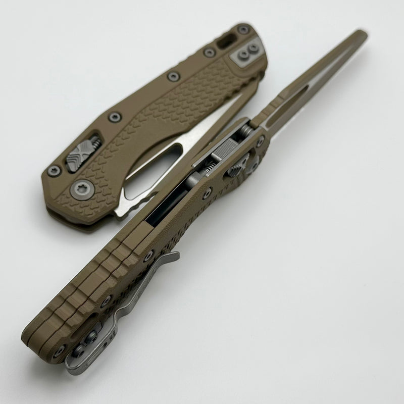 Microtech Knives MSI RAM LOK Dark Earth Polymer & Dark Earth Cerakote Partial Serrated M390MK 210T-2PMCDE-A6