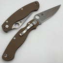 Spyderco Knives Military 2 Brown G-10 & CPM-15V Sprint Run C36GPBN15V2