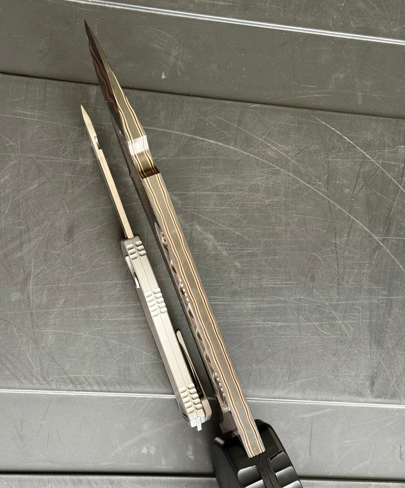 Heretic Giant Hydra 3X Hand Ground Custom Black Aluminum Handle & Baker Forge Recurve S/N 003