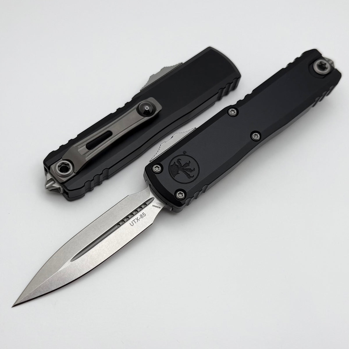Microtech UTX-85 Gen III w/ Black Handle & Stonewash D/E M390MK 1232-1
