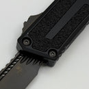 Factory Blem Microtech Scarab 2 Gen 3 Tanto Shadow w/ Spine Fluting 1279-1DLCTSH