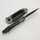 Microtech Knives LUDT Gen III Jade Green G-10 Handle w/ Black Full Serrated Tanto Signature Series 1136-3GTJGS-X4