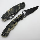 Spyderco Knives Military 2 Camo G-10 & DLC CPM-S30V C36GPCMOBK2