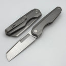 Vero Engineering Neuron Double Detent Titanium Folder w/ Belt Satin M390 (Non-Locking)