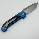 Pre-Owned Microtech Knives LUDT Gen III Stonewash Tanto w/ Blue Handle 1136-10BL