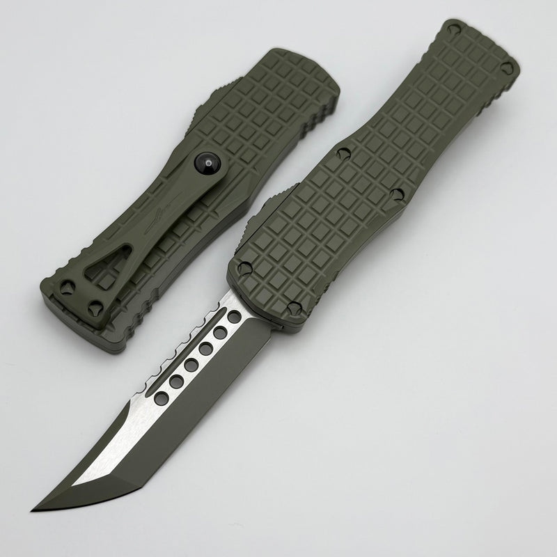 Microtech Hera Frag Hellhound Forest Green Cerakote Signature Series 919-1FRCFTS