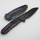 Remette RT Kestrel DLC Titanium Handles w/ Timascus Accents & DLC S35VN RTPO-E