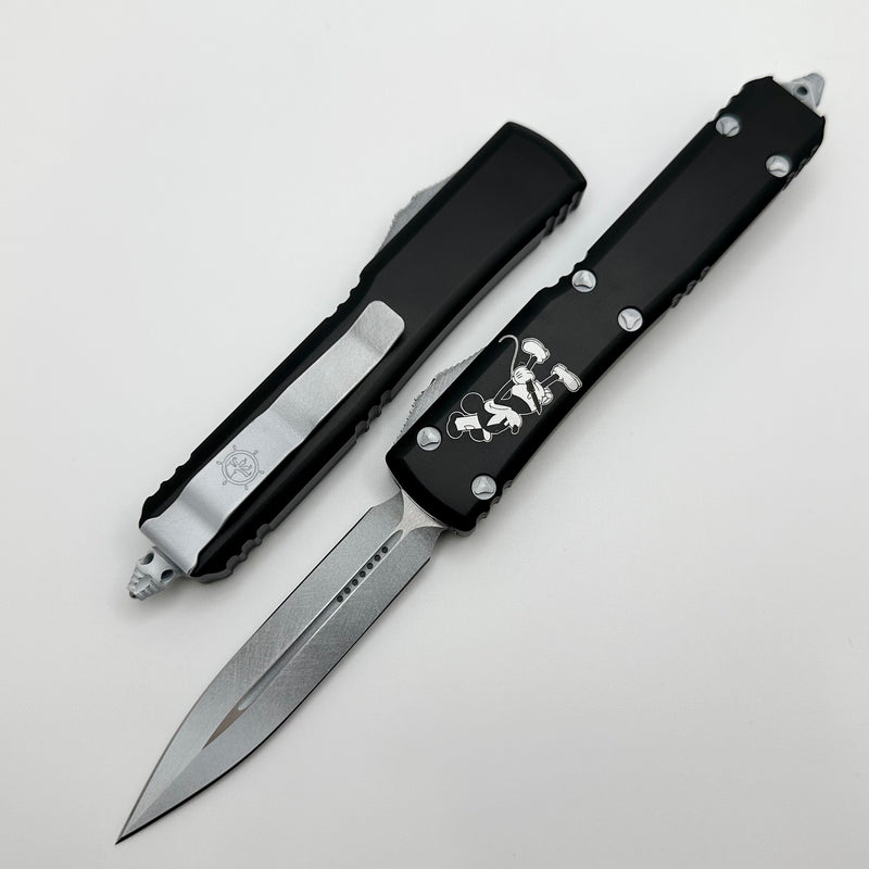 Microtech Ultratech Steamboat Willie Dirty White Double Edge 122-1SB