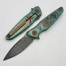 Spartan Blades Pandia Ronin Fire Titanium Handles w/ Damascus