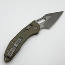 Microtech Knives Manual Stitch RAM LOK Fluted OD Green G-10 Handles & Apocalyptic Full Serrated M390MK 169RL-12APFLGTOD