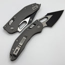 Microtech Knives Manual Stitch RAM LOK Fluted Aluminum Natural Clear Standard & Black M390MK 169RL-1FLNC