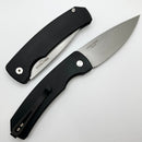Pro-Tech Magic 2 Whiskers Black Handle w/ Stonewash 154-CM M2601