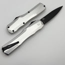 Kershaw Livewire Raw Aluminum Handles & Black Magnacut Spearpoint 9000RAWBLK