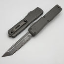 Microtech Ultratech ZBP Tanto Apocalyptic Full Serrated Natural Clear 1123-12APNC