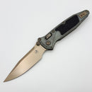 Marfione Select Microtech Socom Ram-Lok Titanium w/ Textured Inlay Antique Denim Handles w/ Bronze Accents & Bronze Stonewash M390MK 160RL-13MS3