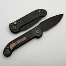 Microtech Marfione Select LUDT Gen III Slab Side Carbon Fiber Handle & Baker Forge Drop Point w/ Bronze Accents 1135-16MS4