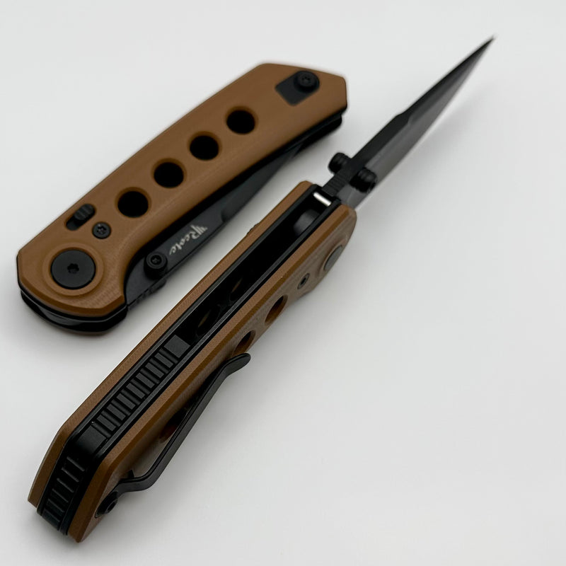 Reate Knives PL-XT Tan G-10 & Black PVD Nitro-V