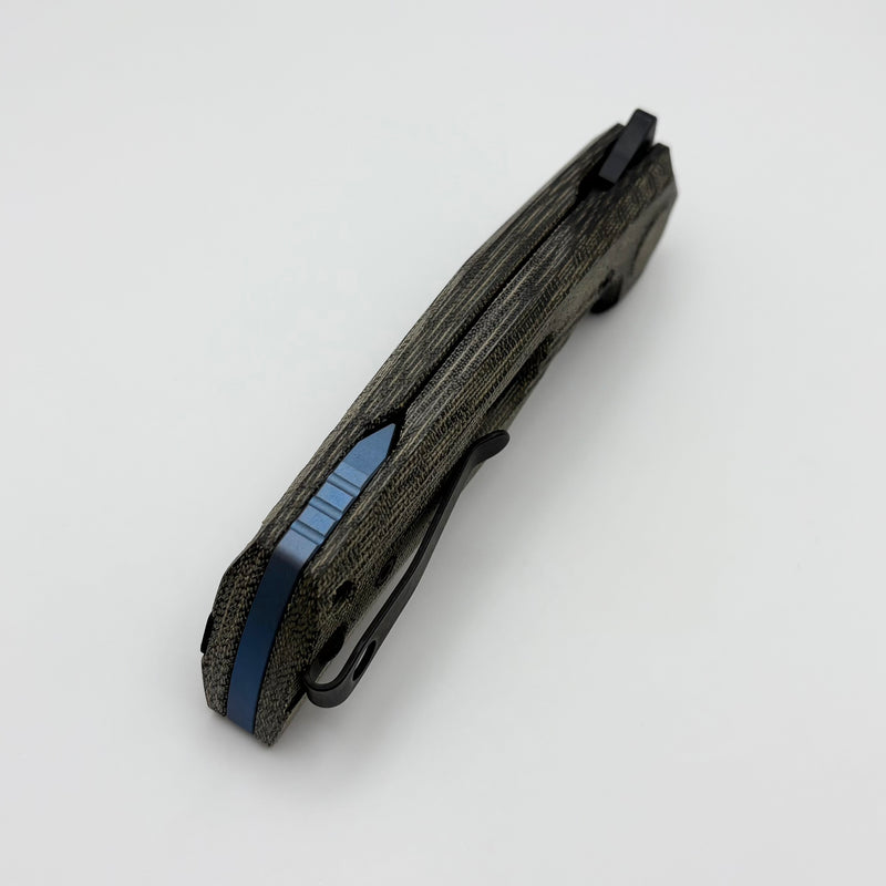 Reate Knives PL-7 Green/Black Micarta Handles & PVD Nitro-V