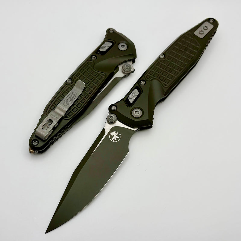 Microtech Socom Ram-Lok w/ Magpul OD Green Aluminum Frag Handles & S/E