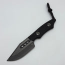 Heretic Kobold Black G-10 Handles w/ DLC Bowie MagnaCut Fixed Blade H065-6A-BLK/G10