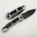 Heretic Knives Wraith Auto w/ Blizzard Handle & Battleworn Black MagnaCut H000-8A-BLZ