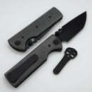 Chaves Knives N.T.A.K w/ Black Micarta & Black Tanto Elmax - Blue Label