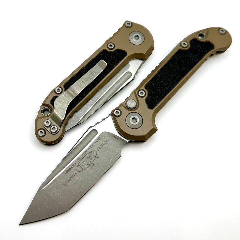 Microtech Knives LUDT Gen III Apocalyptic Tanto w/ Cerakote Dark Earth Handle NCB Exclusive 1136-10APDENCB