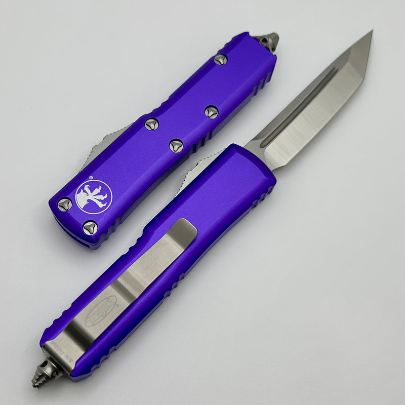 Microtech UTX-85 Tanto Satin Standard & Purple 233-4PU