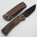 Chaves Pro-Tech Redencion 229 Auto w/ FDE Spiral Stipple Handle & Black Lip Pearl Button & Tanto S35VN