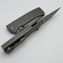 Chaves Knives Redencion 229 Radiation Titanium Integral & Stonewash M390 Tanto