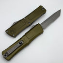 Microtech Knives Combat Troodon Gen III Apocalyptic Tanto Partial Serrated w/ OD Green Handle 1144-11APOD