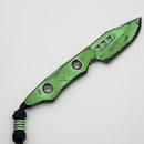 Heretic Kobold Toxic Green Cel Shade Bowie MagnaCut Fixed Blade H065-CS-TX
