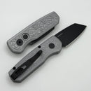 Pro-Tech Runt 5 w/ Nexus Gray Textured Handle & DLC 20CV Reverse Tanto R5203-Grey NEXUS