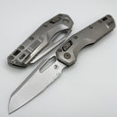 Microtech Marfione Select MSI RAM LOK Titanium Handles w/ Double Vapor Blast & Flamed Accents & Part Serrated Stonewash M390MK 210-11MS4