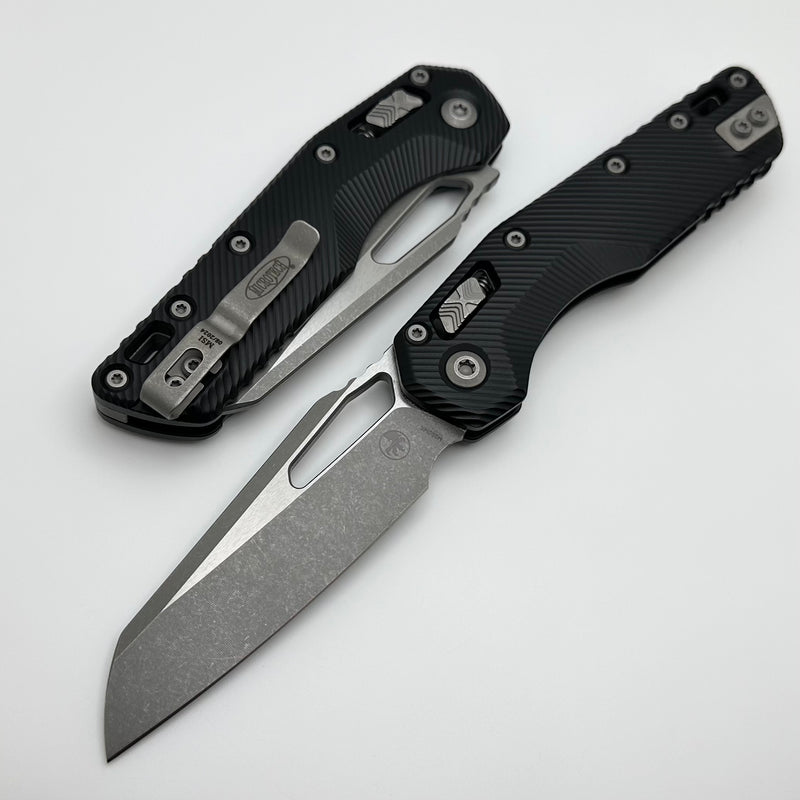 Microtech Knives MSI RAM LOK Black Fluted Aluminum & Apocalyptic M390MK 210-10APFL