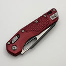 Microtech Knives MSI RAM LOK Merlot Aluminum Frag Handles & Two Tone Black M390MK 210-1FRMR
